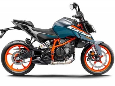 KTM Duke Motorcycle - Teal/Orange, Sporty Naked Bike
