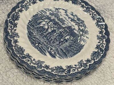 4 Myott's Country Life Plates