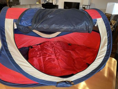 KidCo PeaPod Plus Portable Children's Travel Bed. Also perfect as a doll camping tent for 18”dolls!