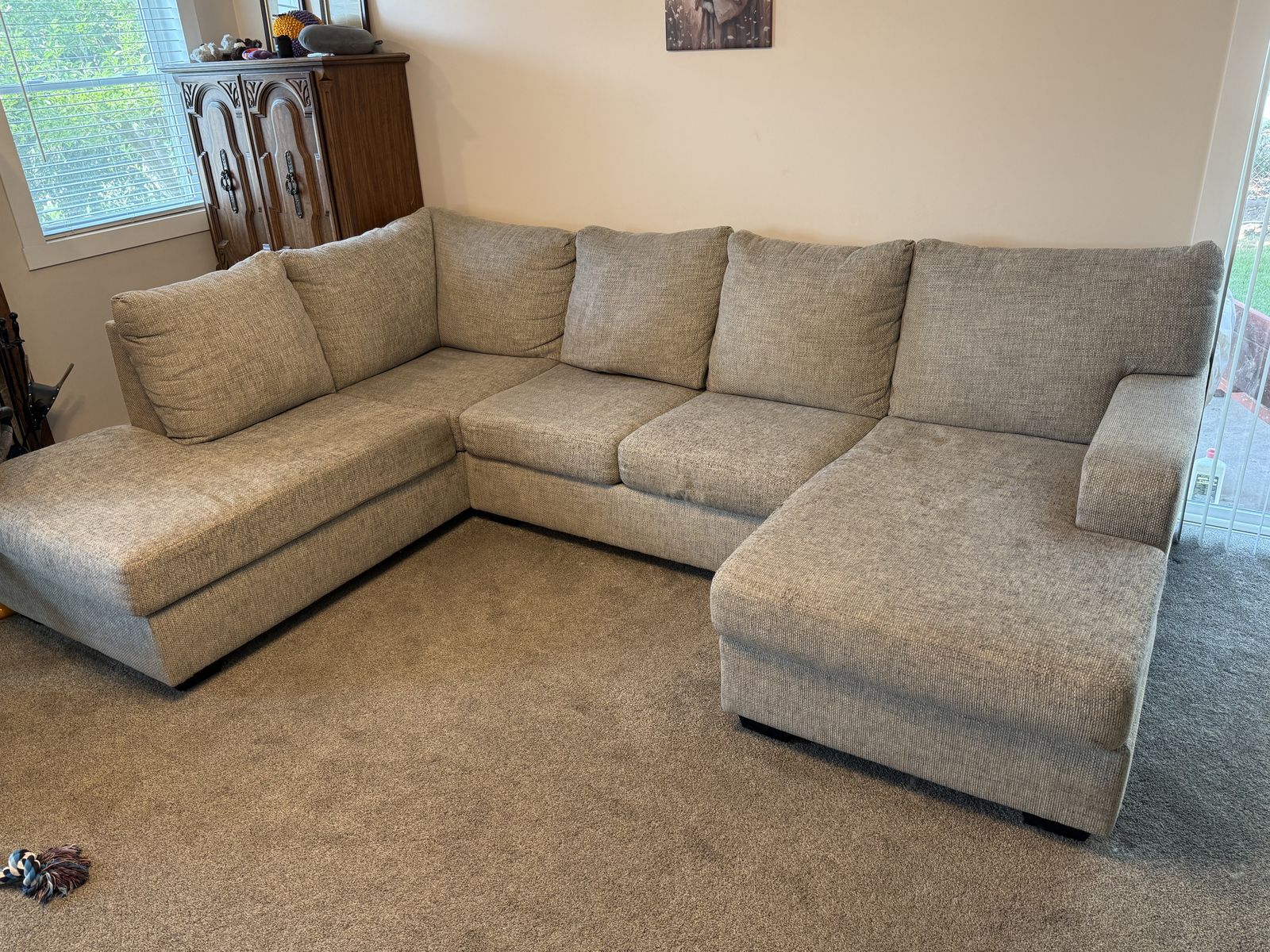 Fabric sectional couch
