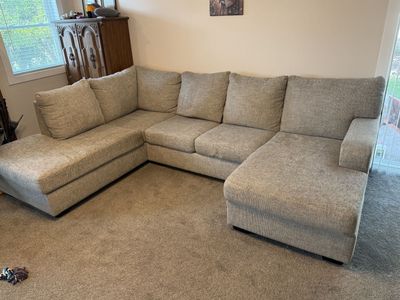 Fabric sectional couch