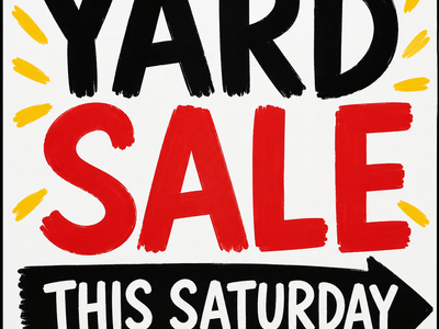 YARD SALE in MURRAY this Saturday!! (CASH and VENMO only)