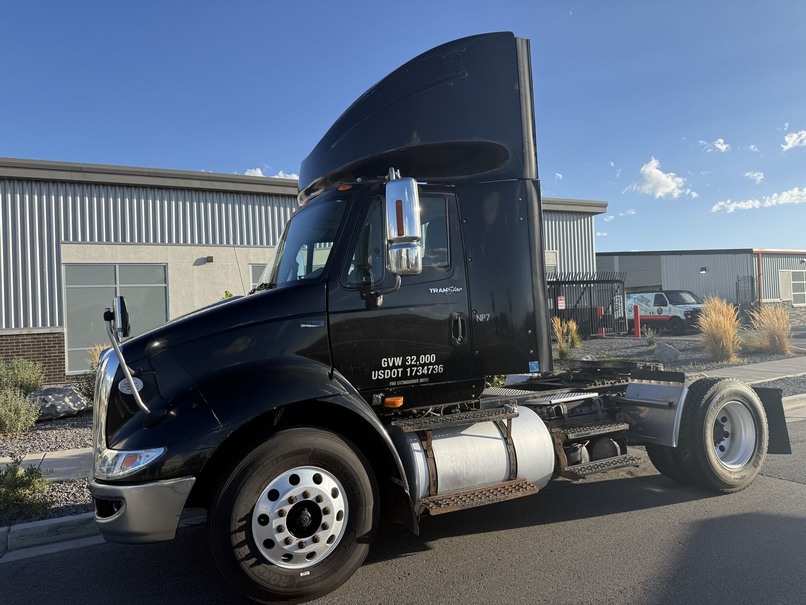 Black International TransStar Semi Tractor Truck - Used Commercial Vehicle