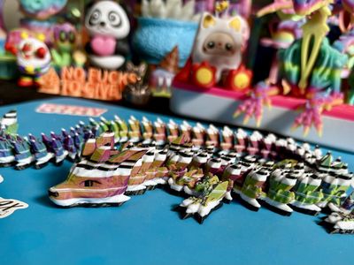 3D Printed Print Printing Rainbow WOLF DRAGON ADHD AUTISM Fidget Fidgets Toy Toys Kids Children