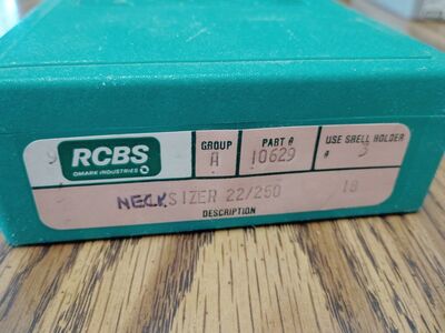 22/250 neck sizer die