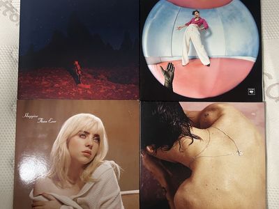 Lot of 4 Vinyl Records - Billie Eilish, Phoebe Bridgers & Harry Styles Albums