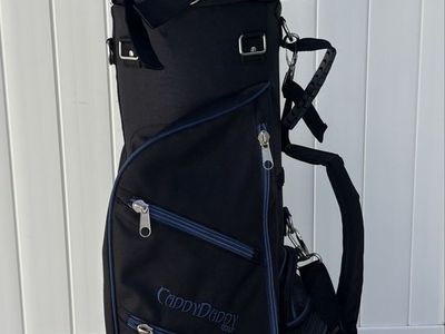 CaddyDaddy Golf Club Travel Bag with Wheels - Black