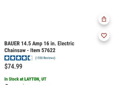 Brand New, Unopened, Electric (*Corded*) Chainsaw. Retails for $75