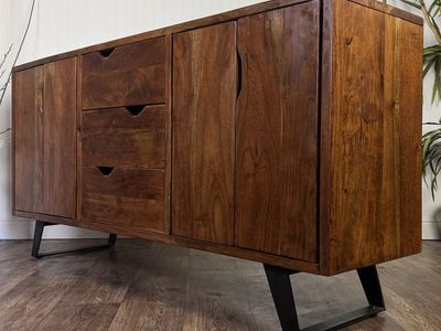 Organic Modern Solid Acacia Wood Sideboard / Buffet