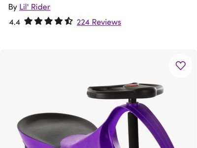 Lil' Rider Wiggle Car Ride-on Toy - PurpLe