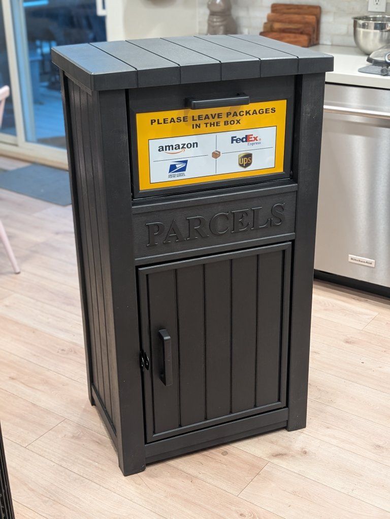 Package Delivery Drop Box — New, Never Opened (Assembly Available) — 24"x18"x44"