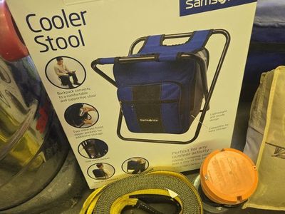 Samsonite Cooler Stool Backpack - Lightweight, Collapsible, Multi-functional Outdoor Gear