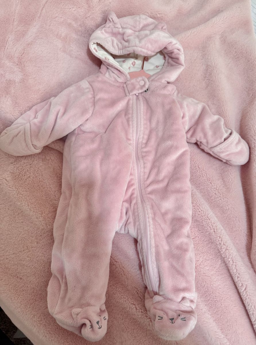 Carter’s pink kitten winter suit