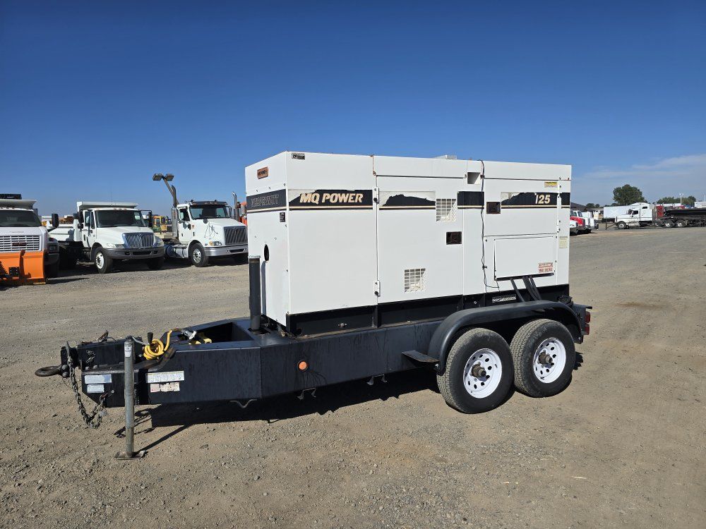 2009 Multiquip Whisperwatt 125 100kw Towable Diesel Generator 46hrs