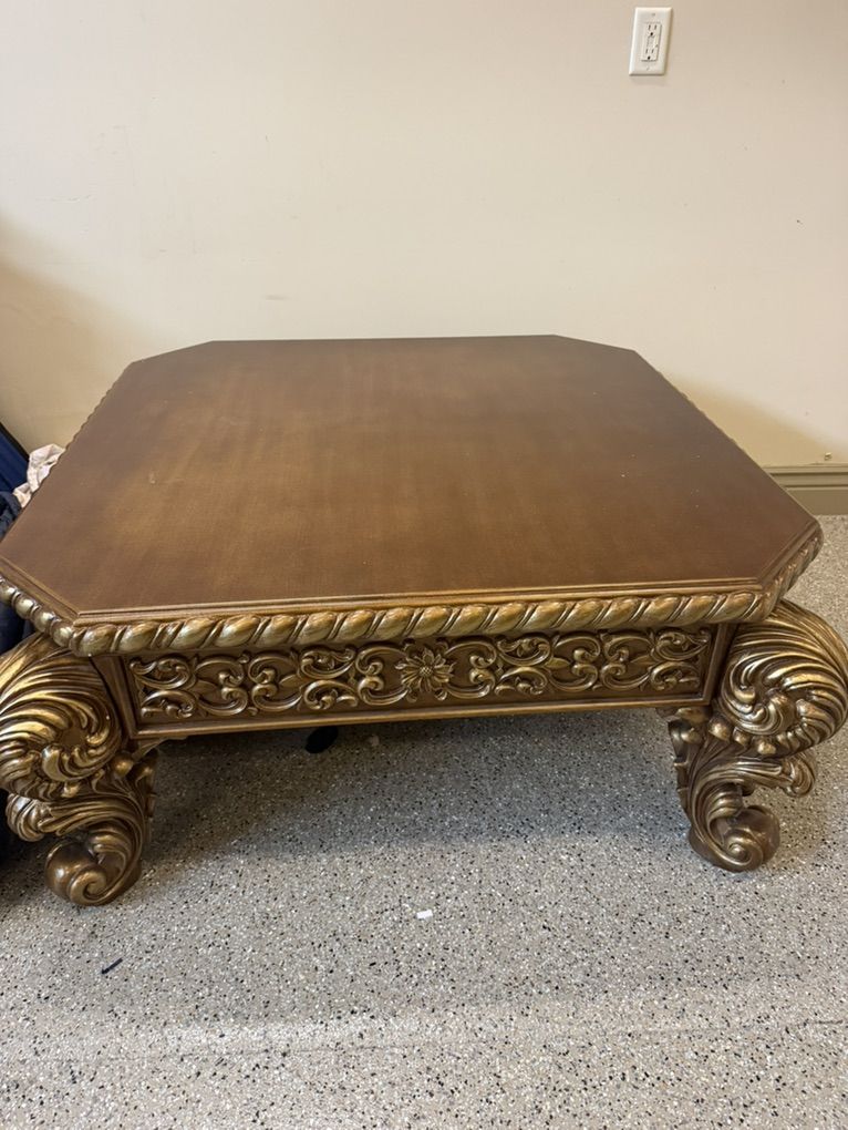 Luxury ornate coffee table