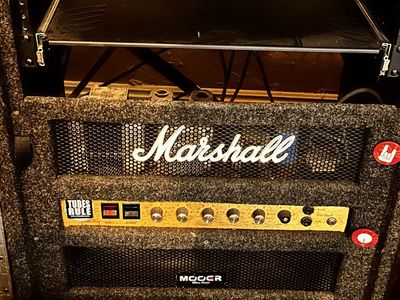 1979 Marshall JMP 2204 master Lead Guitar Amp Head - Vintage Tube Amplifier with 100 Watt Peavey Rockmaster head custom rack