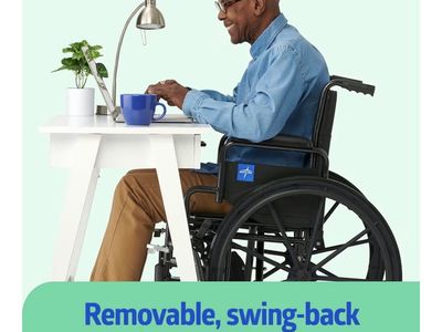 Lightweight wheelchair for adults with swing back