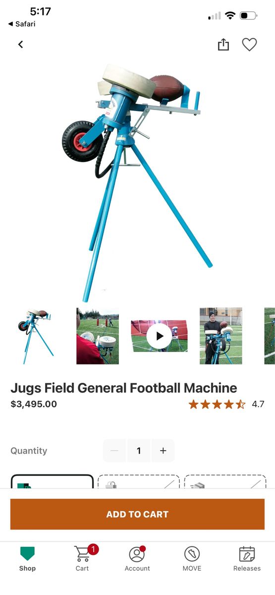 Jugs Sports Field General Football Machine