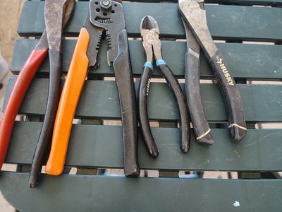 Assorted Hand Tools: Pliers, Chisels, Cutters - Used Condition