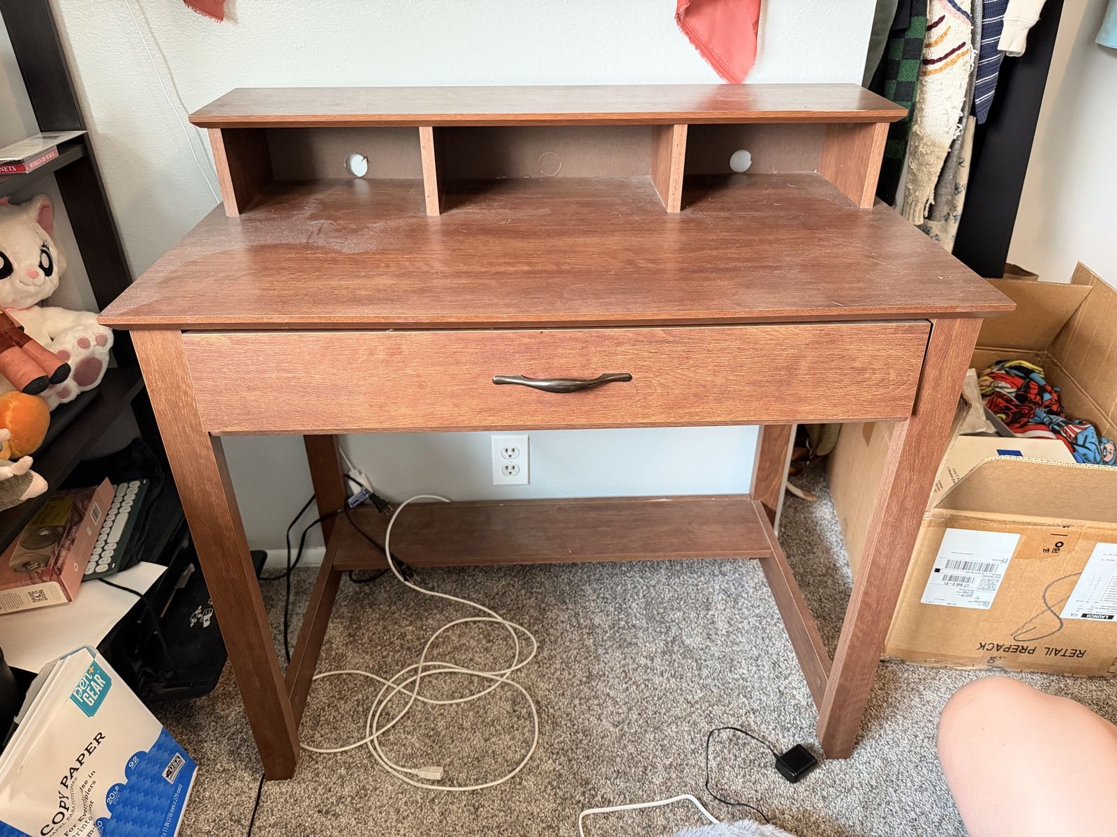 Desk with Hutch & Drawer