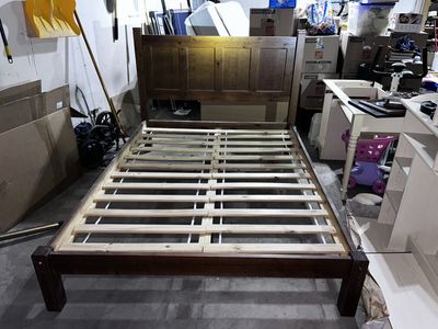 Queen Size Frame And Mattress