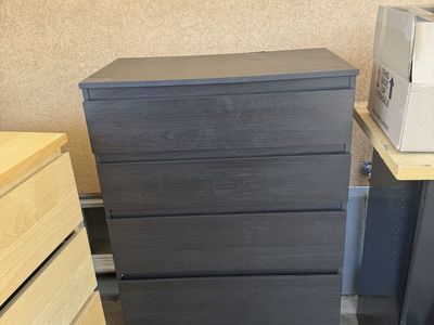 Black 5 drawer Dresser