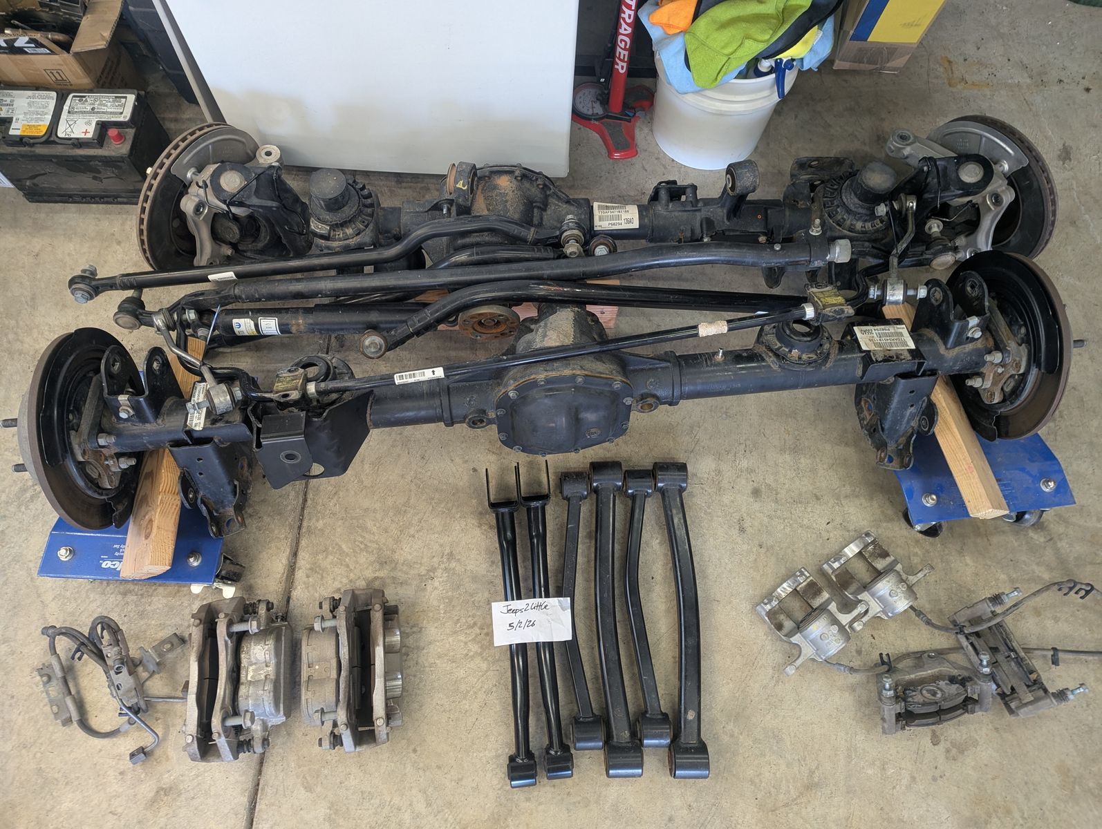 Jeep Wrangler JL Sport axles in 3.45 ratio