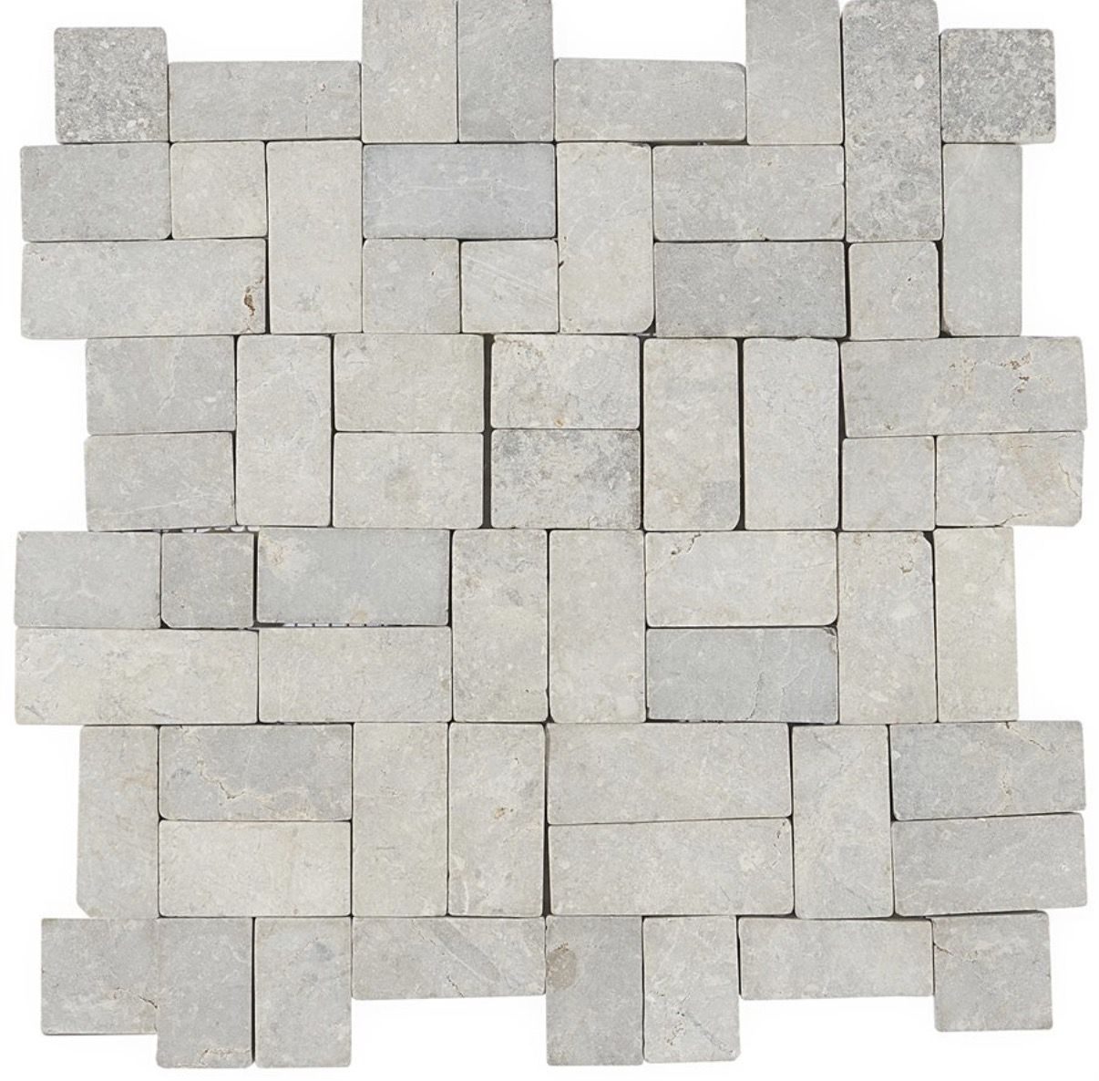 96 Sq Ft New Pebblestone Prambanan Grey Natural Stone Mosaic Tile – 9 Unopened Boxes