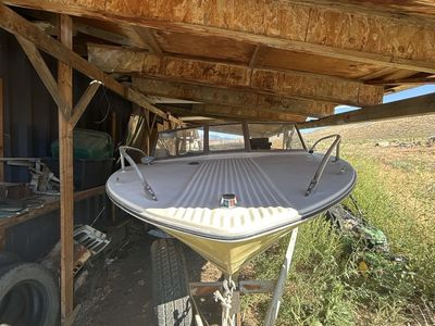 Vintage Galaxy Motorboat on Trailer - Project Boat