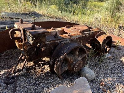 Historic Park City Mining Ore Cart Frame 1880’s - forged steel
