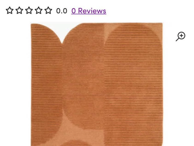 Newly opened and unused rug