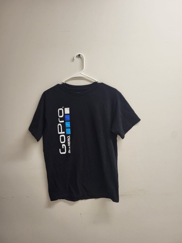 GoPro "Be a Hero" Black 100% Cotton T-Shirt, Men's Size M