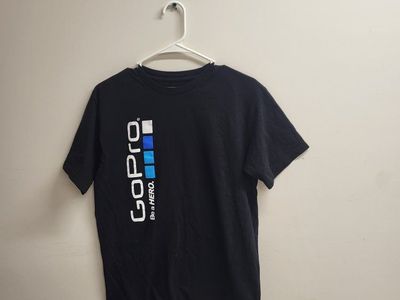 GoPro "Be a Hero" Black 100% Cotton T-Shirt, Men's Size M