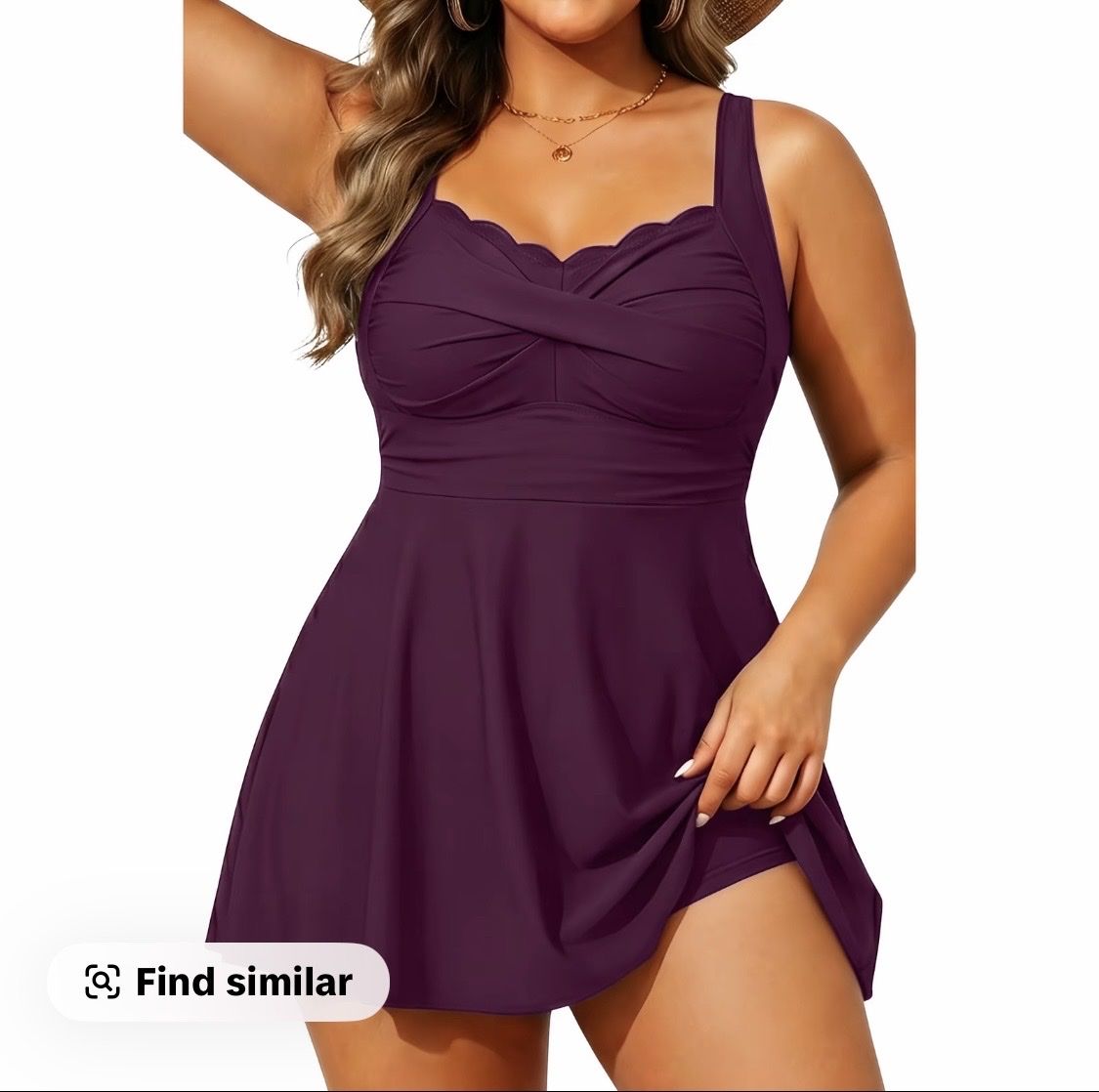 Aqua Eve Women's Plus Size Tankini Set 14W