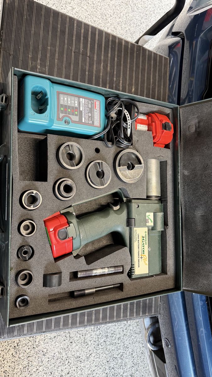 Greenlee Battery Hole Punch