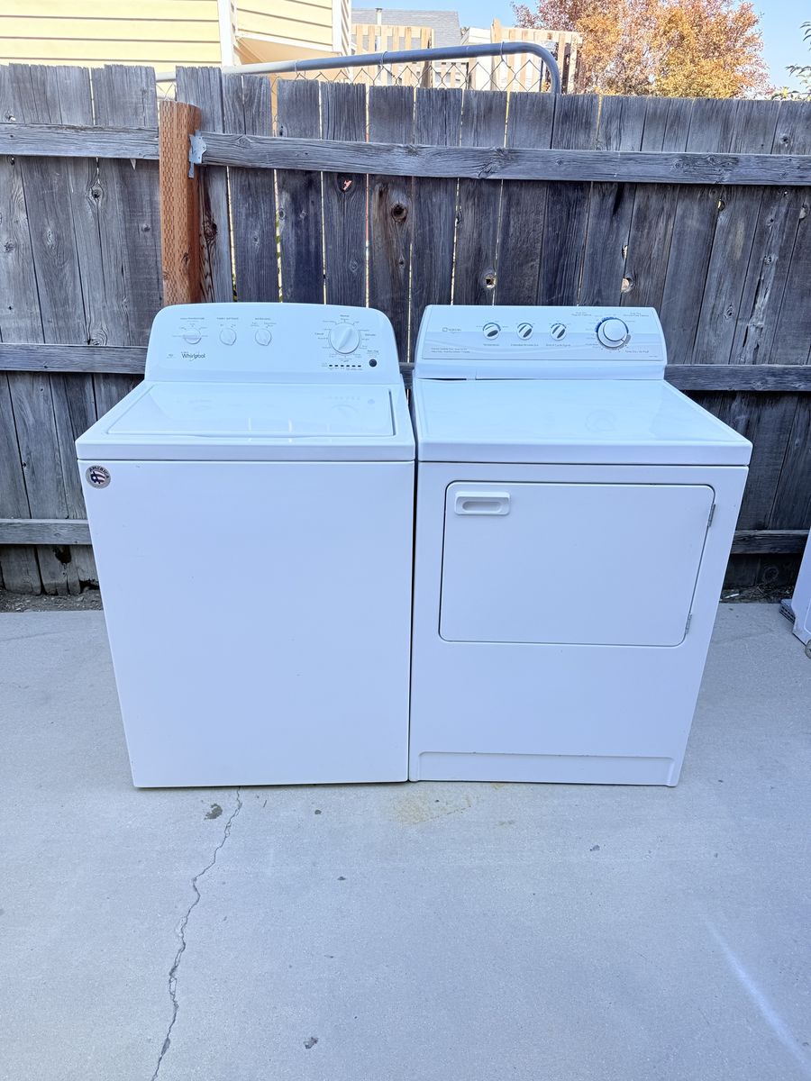 Washer and electric dryer 