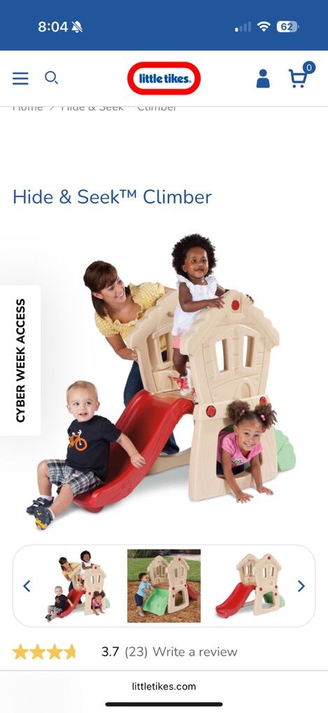 Little Tikes Hide And Seek Climber New