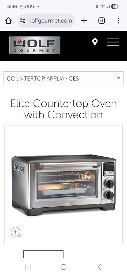 Brand New Wolf Gourmet Countertop Oven (WGCO170SR)
