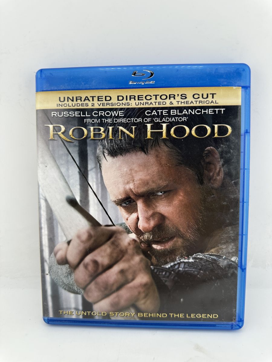 Robin Hood Unrated Director's Cut Blu-ray 2010 Russell Crowe Ridley Scott
