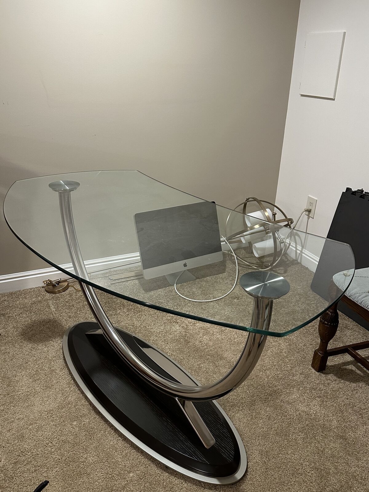 Glass desk