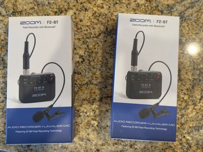 2 Zoom F2 BT 32 bit recorders