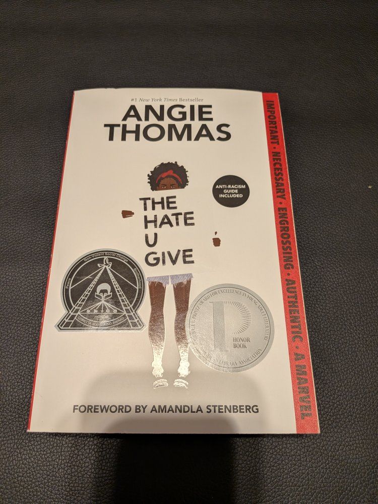 The Hate U Give by Angie Thomas - #1 New York Times Bestseller, Anti-Racism Guide Included
