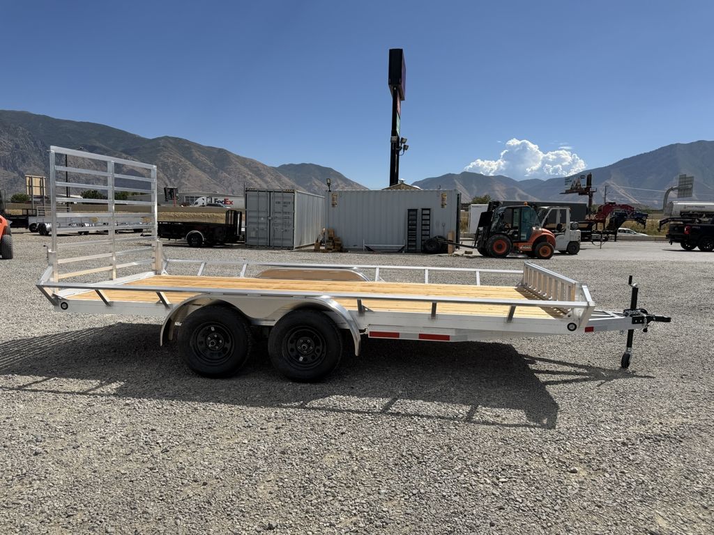 2026 Baughman 7x16 Angled Side 7K Aluminum Utility Trailer