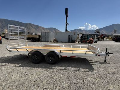2026 Baughman 7x16 Angled Side 7K Aluminum Utility Trailer