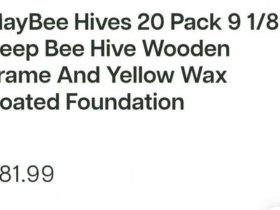 BEEKEEPING - MayBee 20 pk deep frames w/foundation