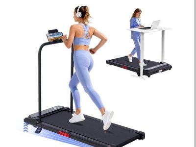 HevGlrm 3.0 HP 7.6 mph Walking Pad Treadmill
