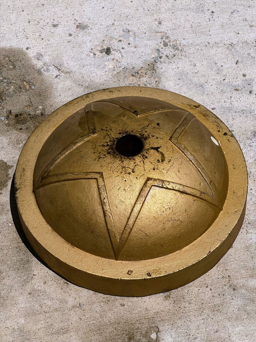 Large Antique Cast Iron Cap with Star.