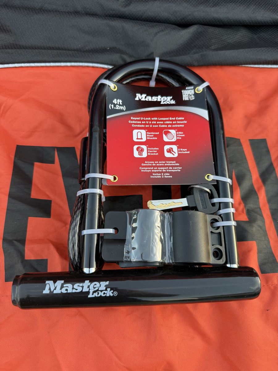 Master U Lock and cable