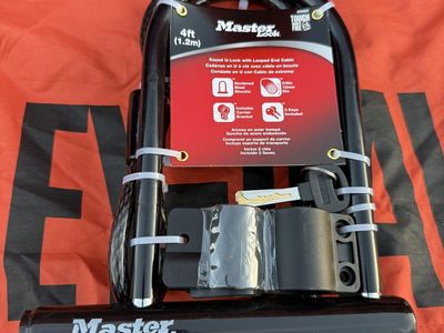 Master U Lock and cable