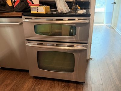 GE Stainless Steel Double Oven Electric Range - 30-inch